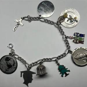 Charm Bracelet w/ Sterling Charms, 36.3 Gram