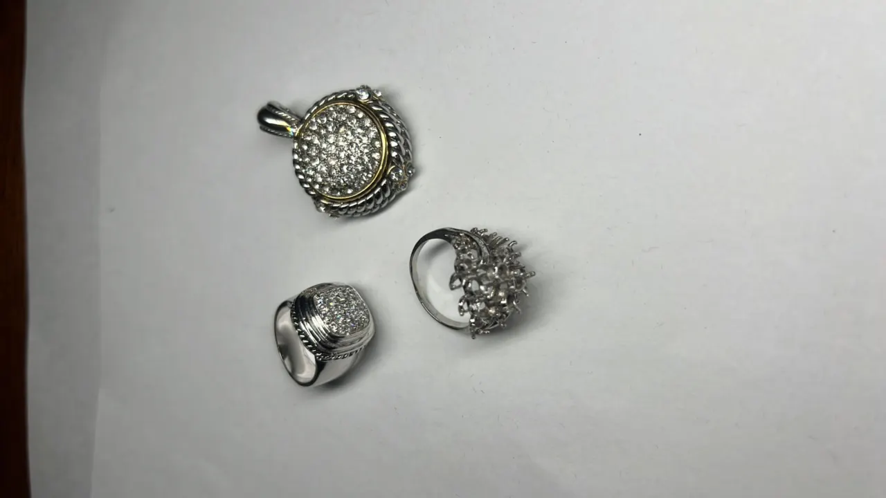2 Costume Rings and Pendant