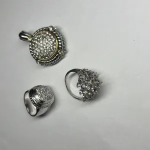 2 Costume Rings and Pendant