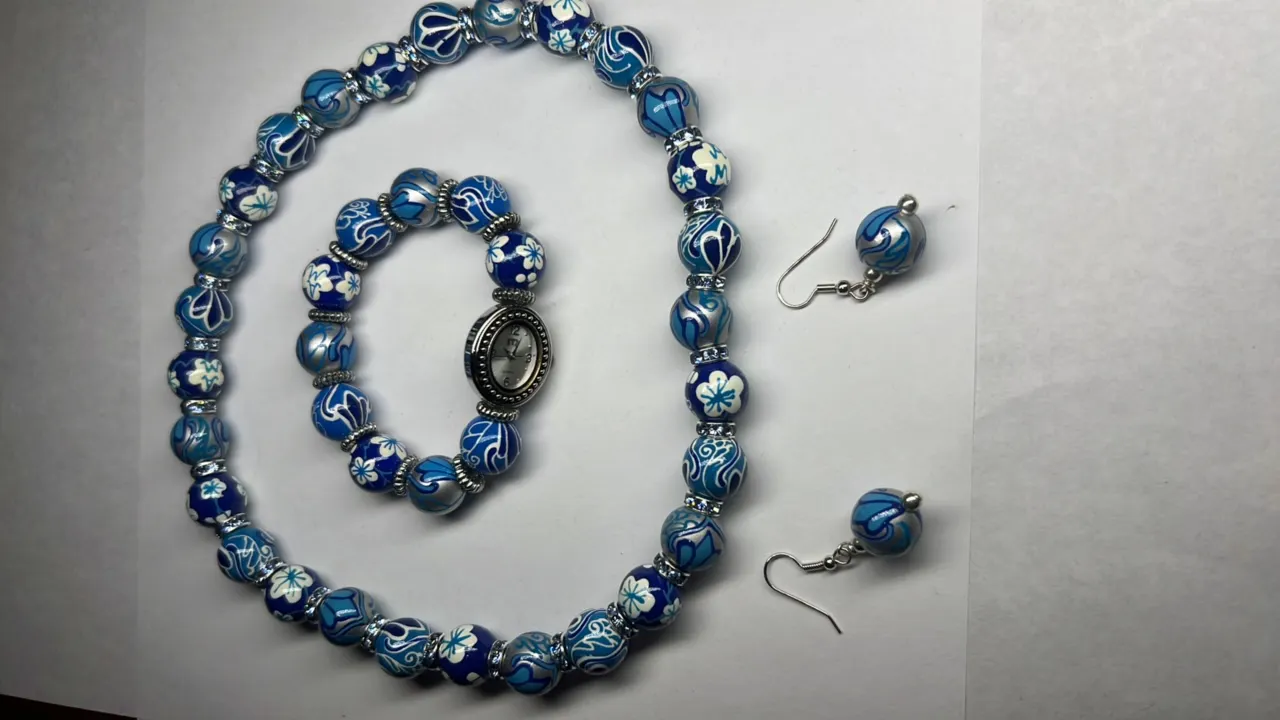 Brighton Bracelet Watch, Beaded Necklace, Earrings