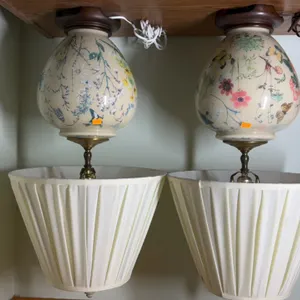 2 Floral Table Lamps
