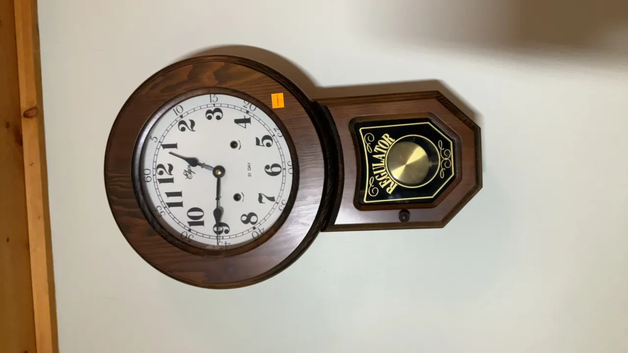 Elgin 31 Day Regulator Wall Clock