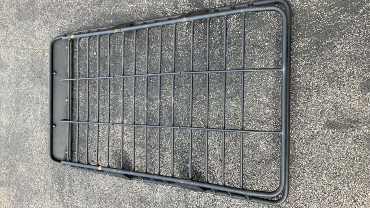 Rooftop Basket Rack with Box of Straps