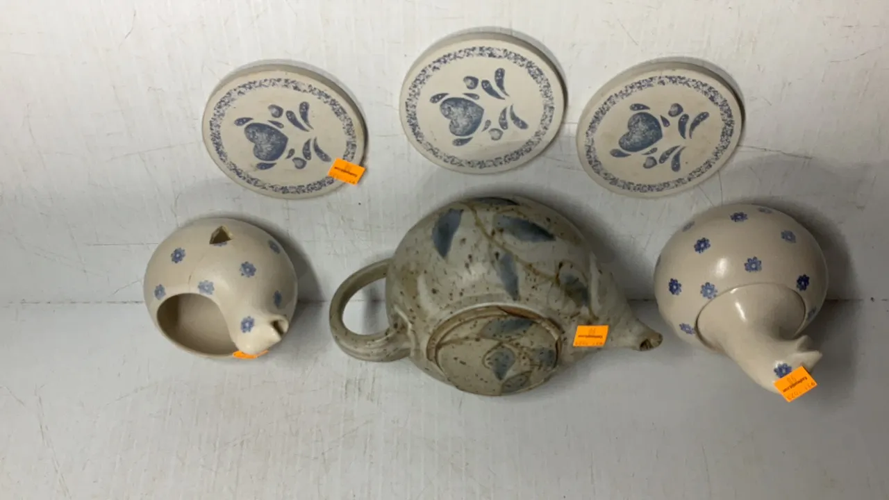 Stone Pottery Pieces (Some Are Broken-Review Photos)