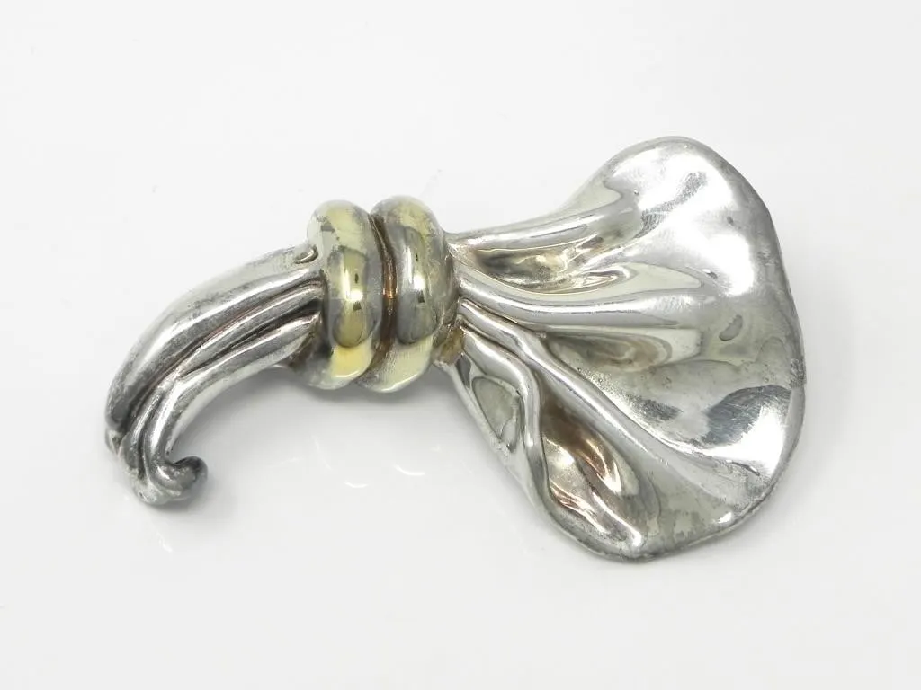 BAT AMI 925 SILVER ELECTROFORM BROOCH 28.77g