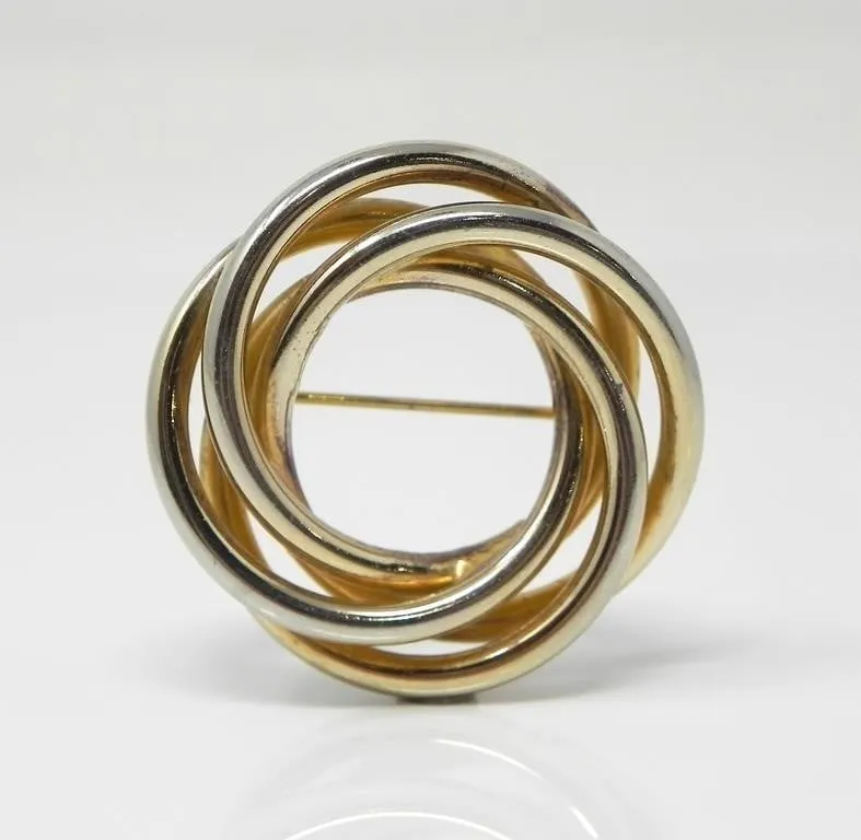 BOND BOYD STERLING SILVER CIRCLE BROOCH 11.17g