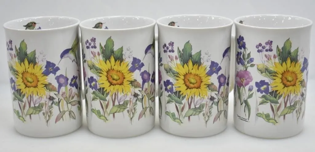 "SUNFLOWER" VALERIE PFEIFFER COFFEE MUGS
