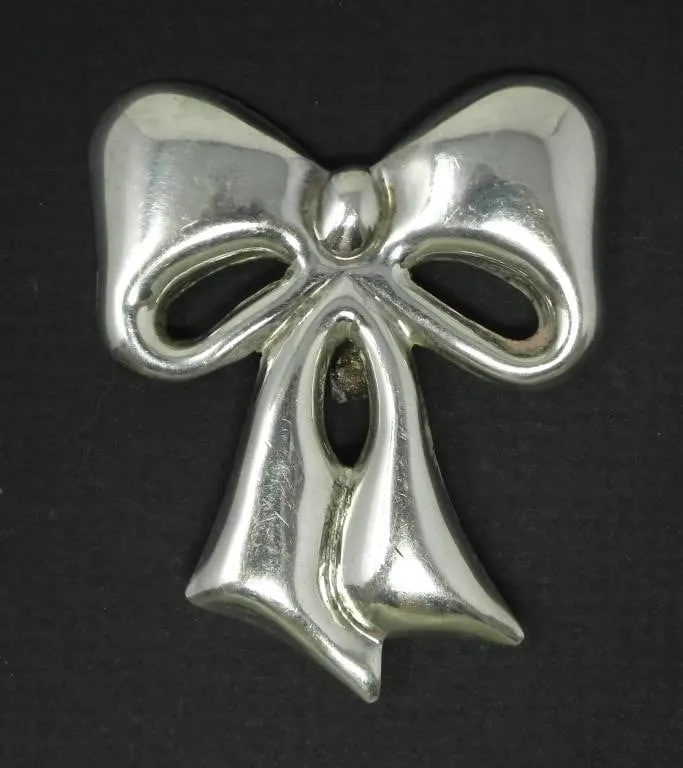 925 MEXICO SILVER BOW BROOCH 16.45g