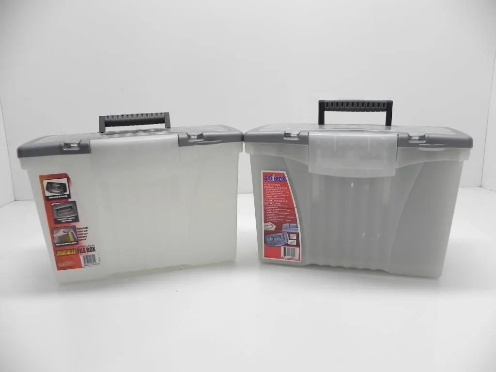 STOREX PORTABLE FILE BOXES
