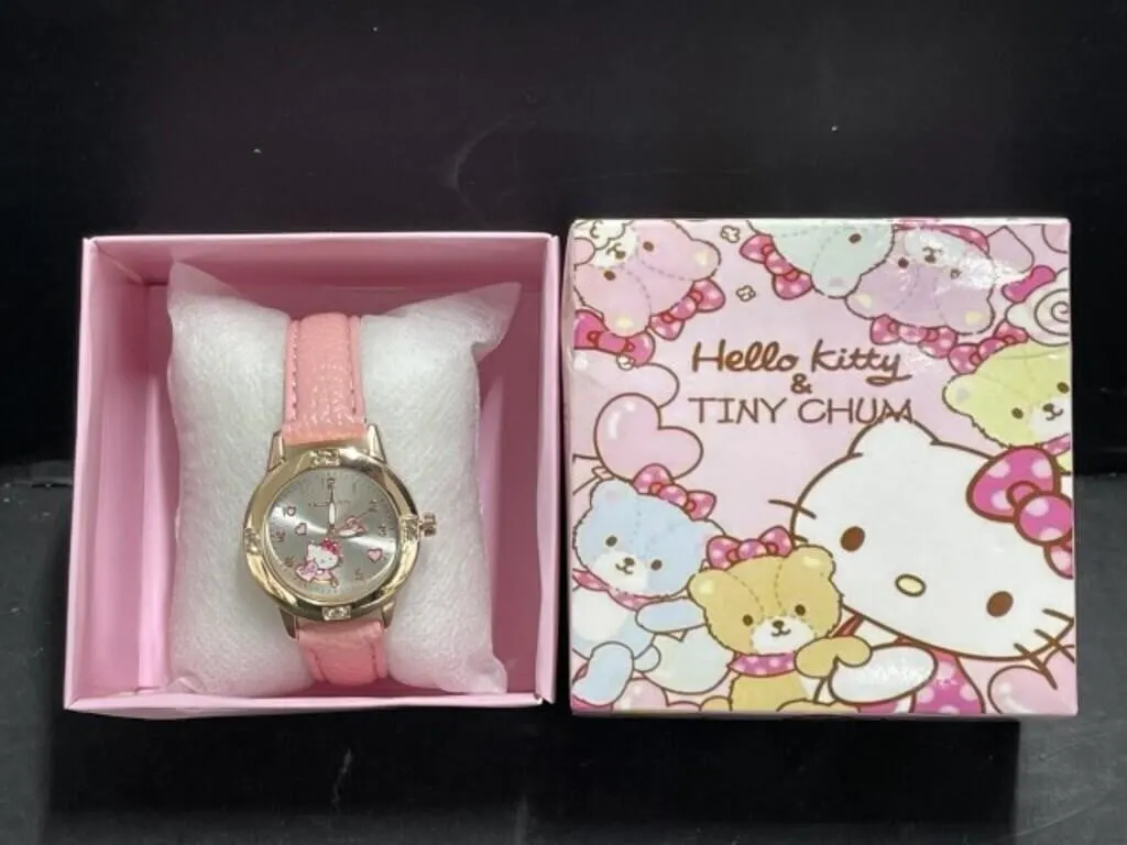 Hello Kitty Watch, Pink Band, Working Battery,