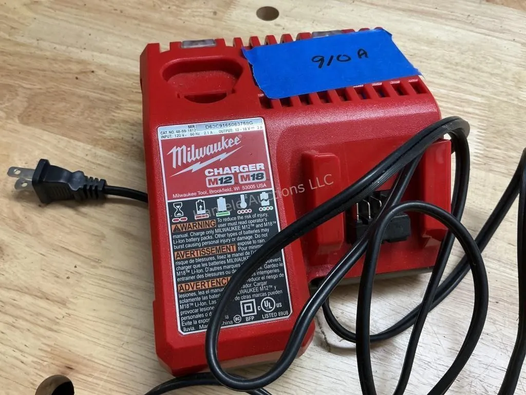 Milwaukee Charger for M12 & M18 Batteries