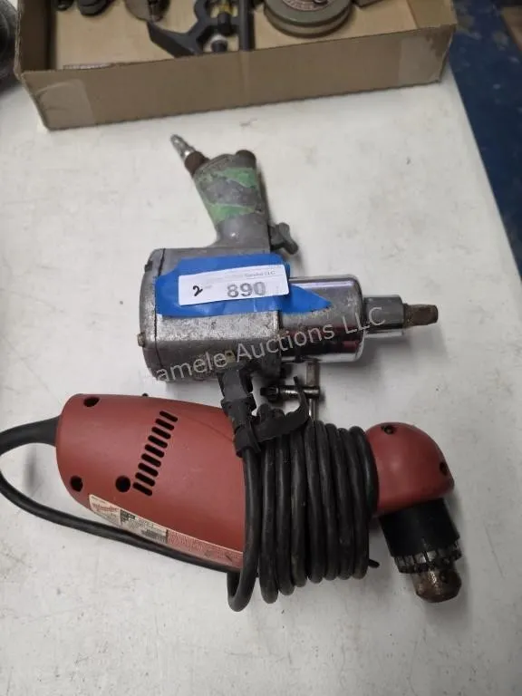Impact wrench and angle drill