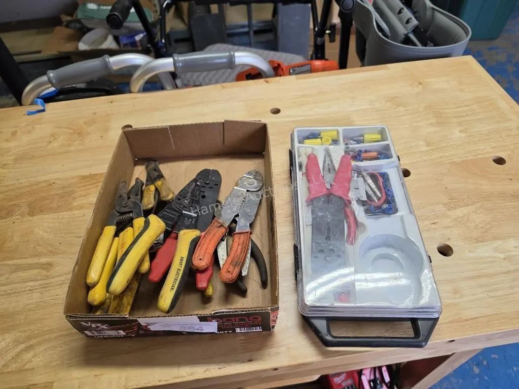 Assorted electrical tools