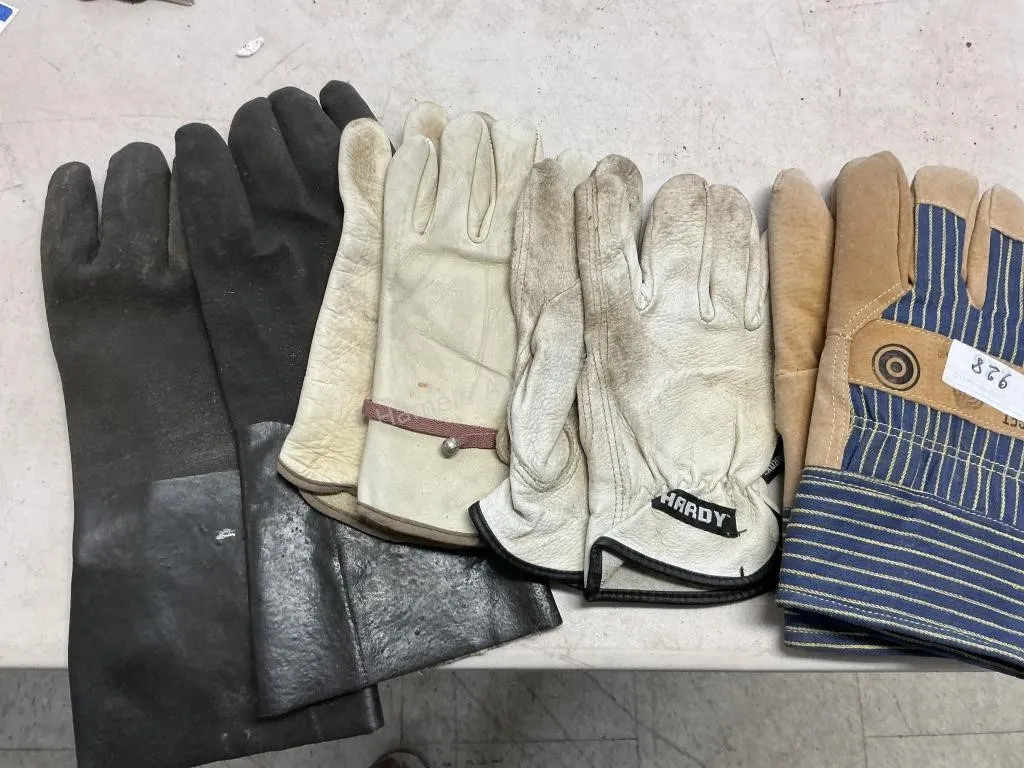 4 pair Gloves - Used