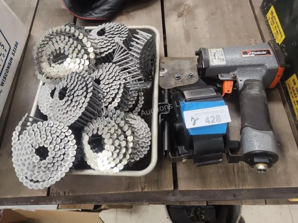 Paslode air coil nailer and nails