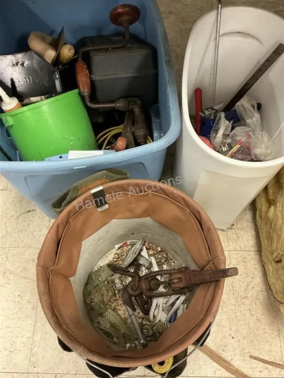 3 Totes & Contents - Tools & Misc.