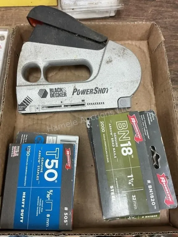 Staple Gun, Staples & Brad Nails