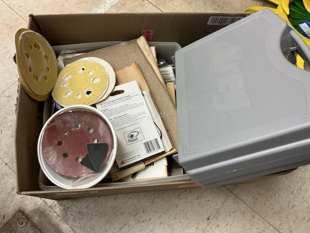 Box Of Assorted Woodworking Items