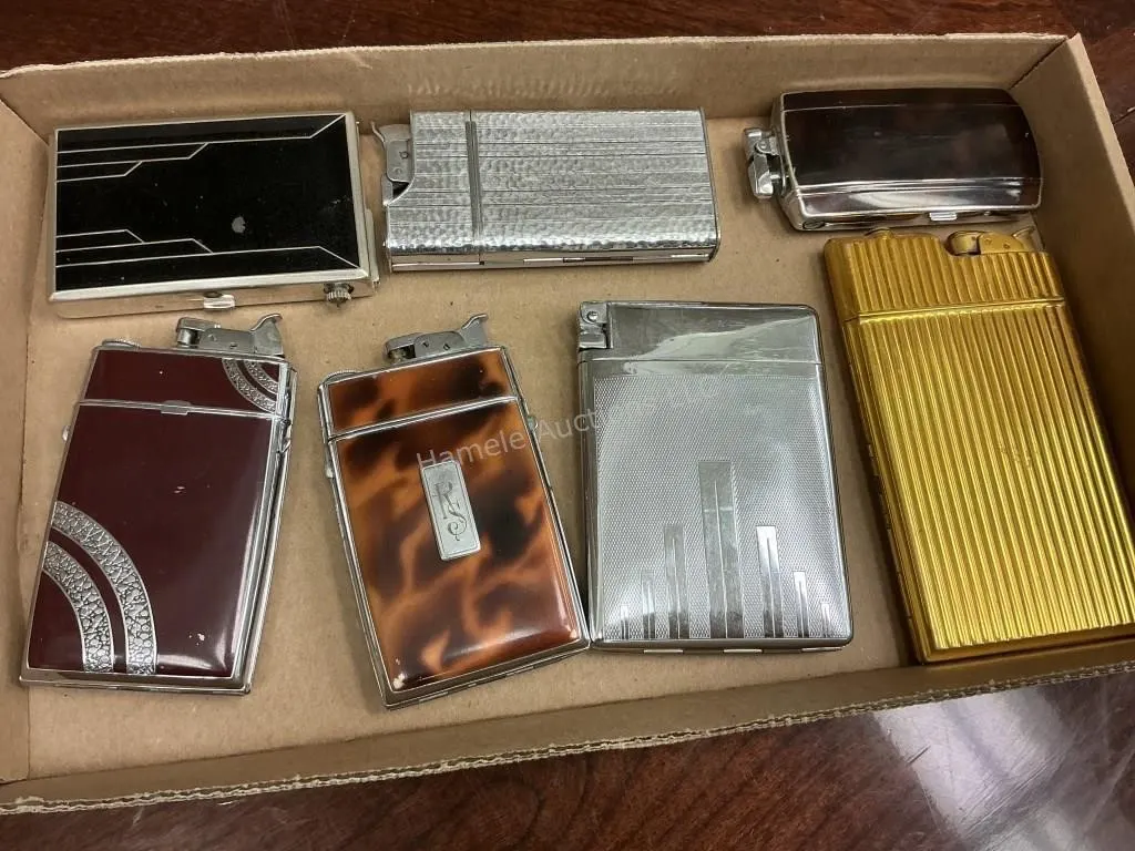 7 Assorted Cigarette Case Lighters