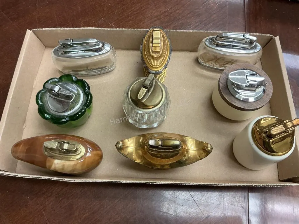 9 Assorted Table Lighters