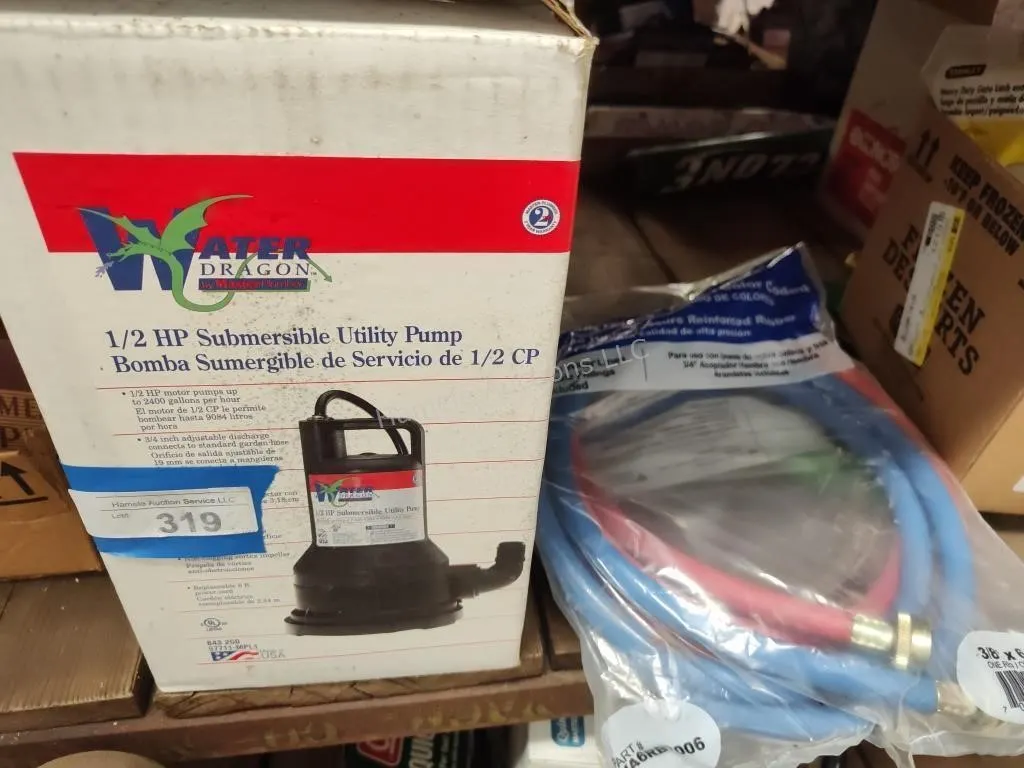 Sumo pump and washing machine hoses