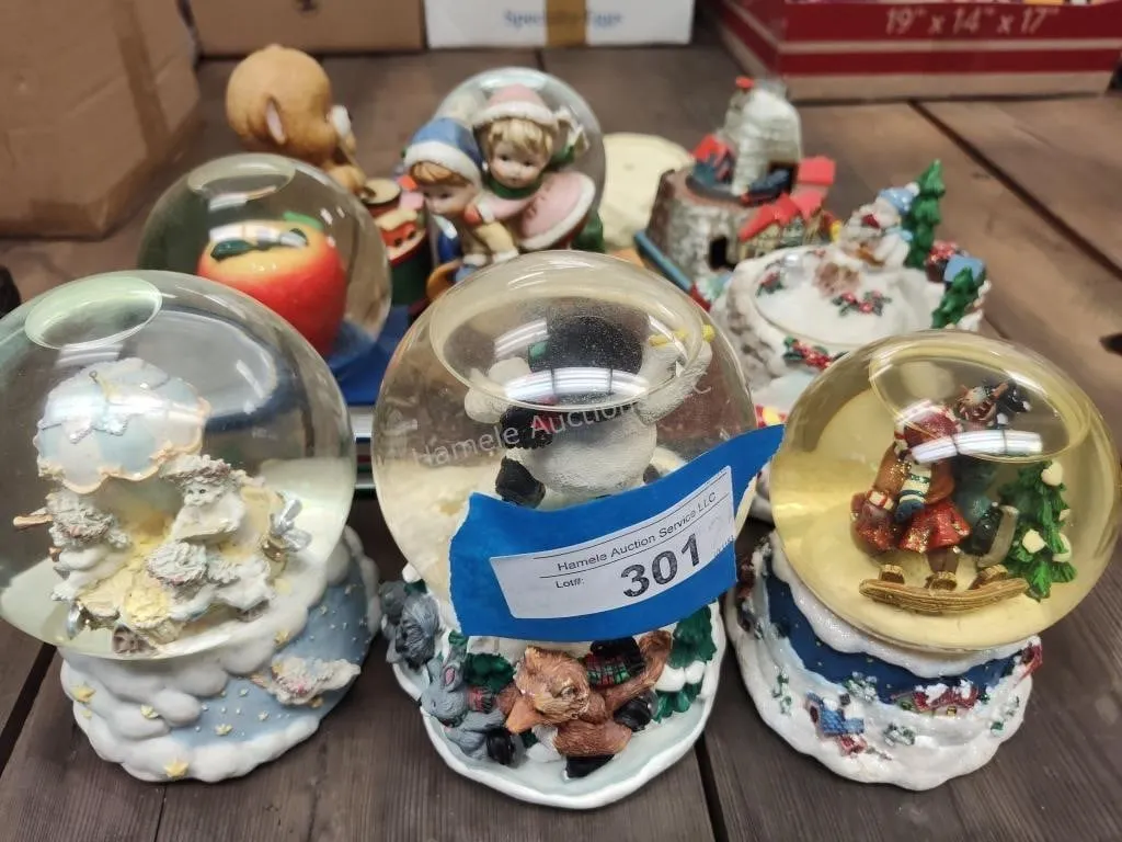 Snowglobes and music boxes