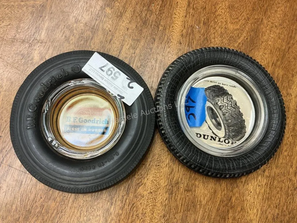 2 Tire Ashtrays