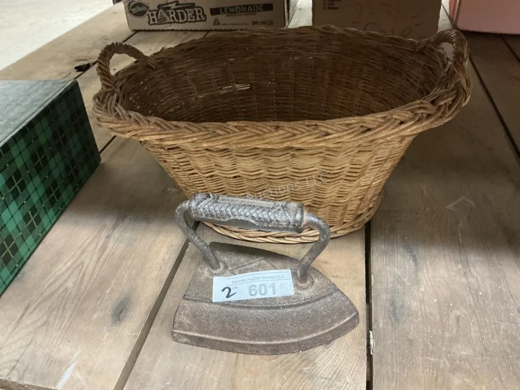 2 Items - Iron & Basket