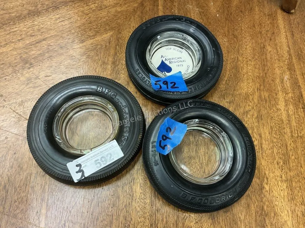 3 Tire Ashtrays