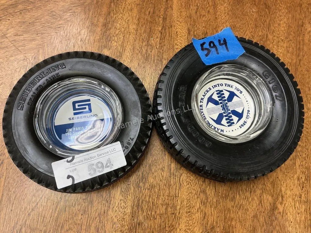 2 Tire Ashtrays