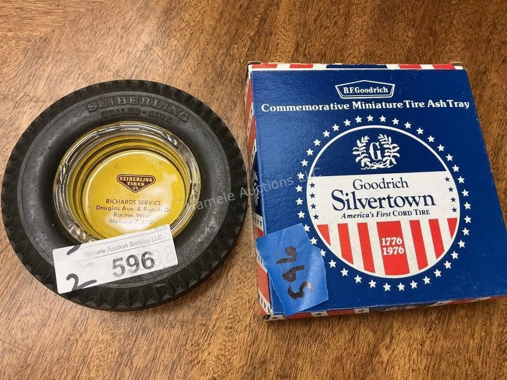 2 Tire Ashtrays