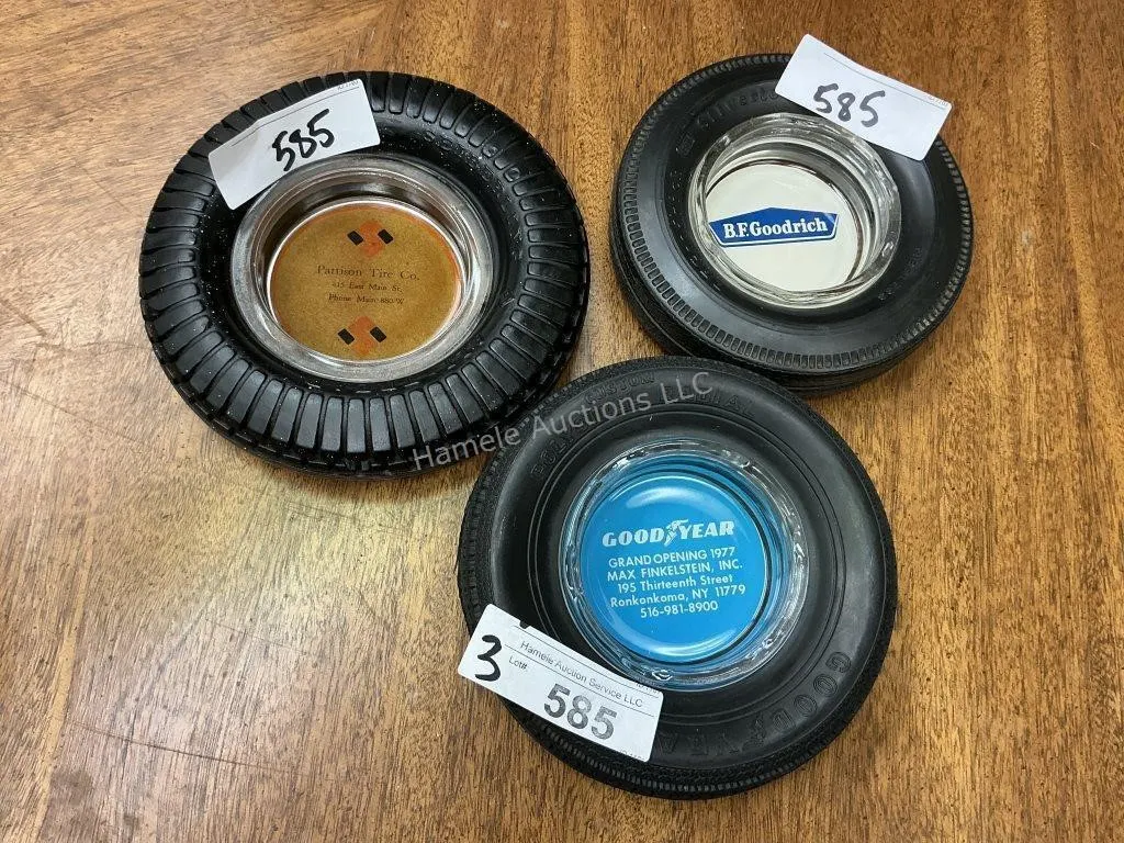 3 Tire Ashtrays