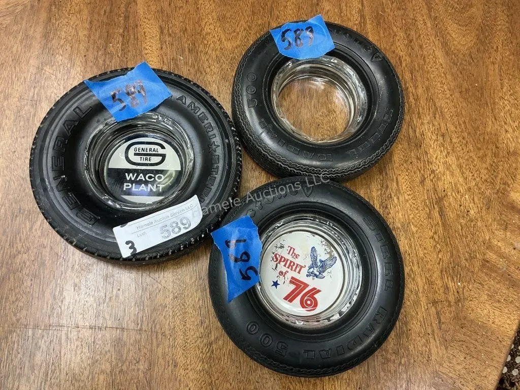 3 Tire Ashtrays