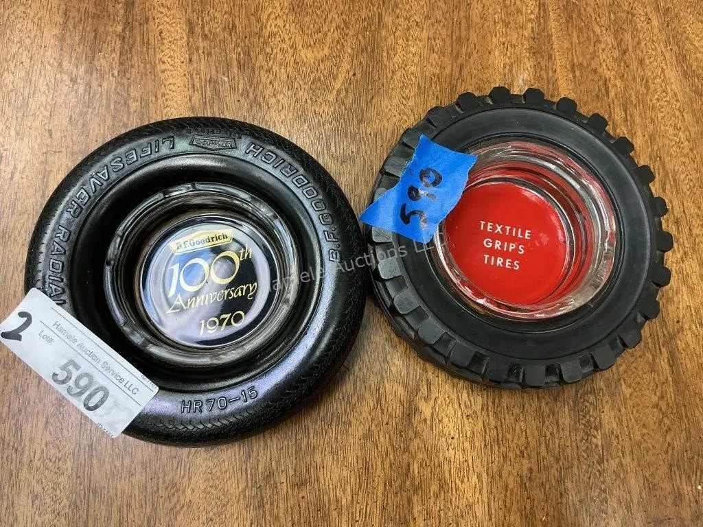 2 Tire Ashtrays