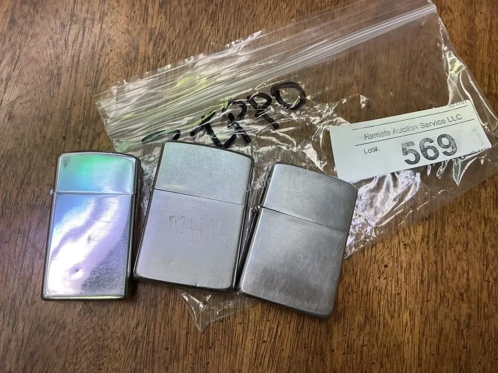 Baggie of Zippo Lighters