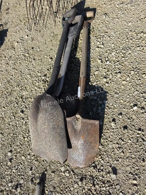 4 shovels