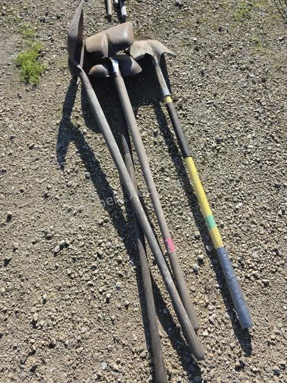 4 shovels