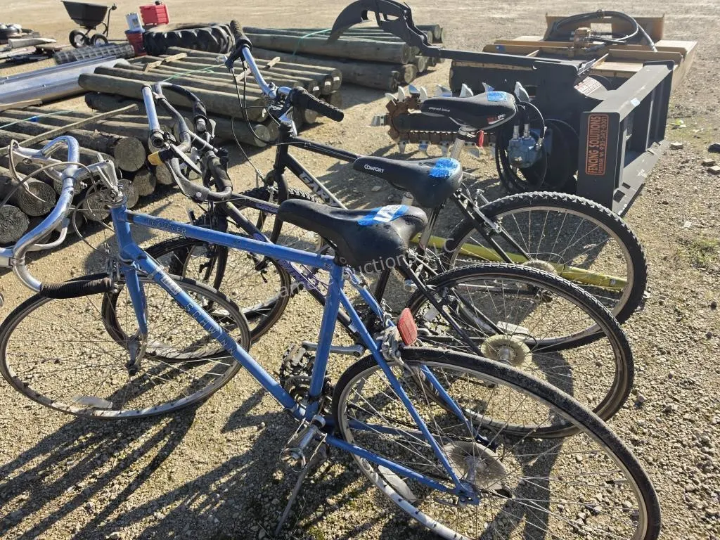 2 Schwinn and 1 Gary Fisher 10 speed bicycles
