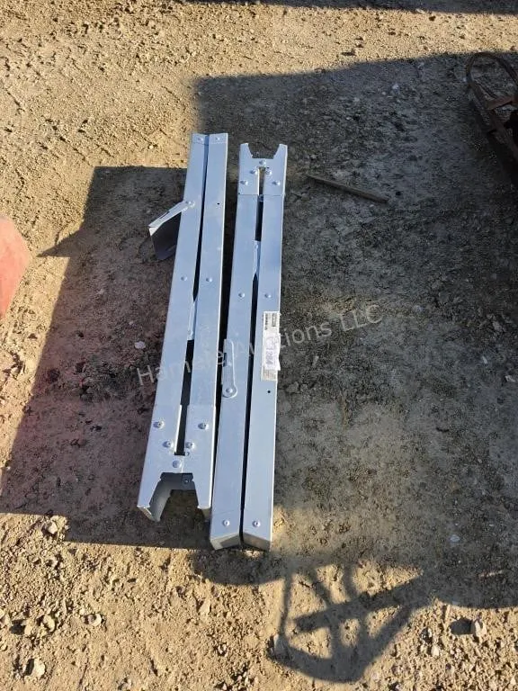 2 metal saw horses