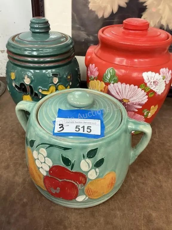 3 Vintage Cookie Jars