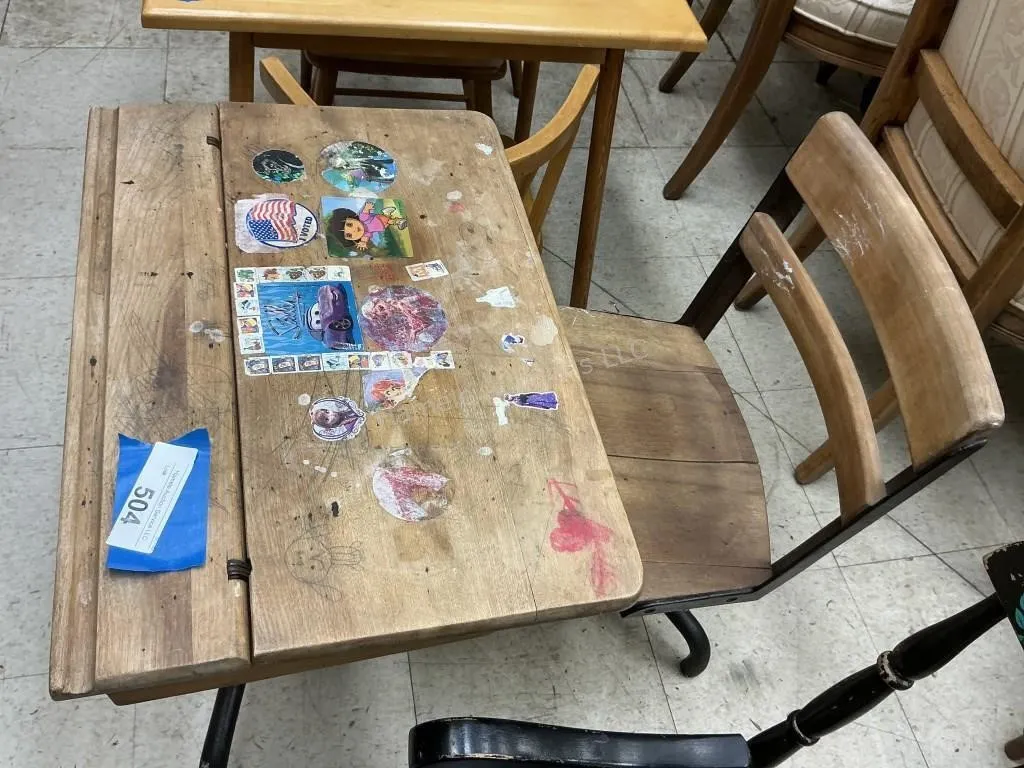 Vintage School Desk