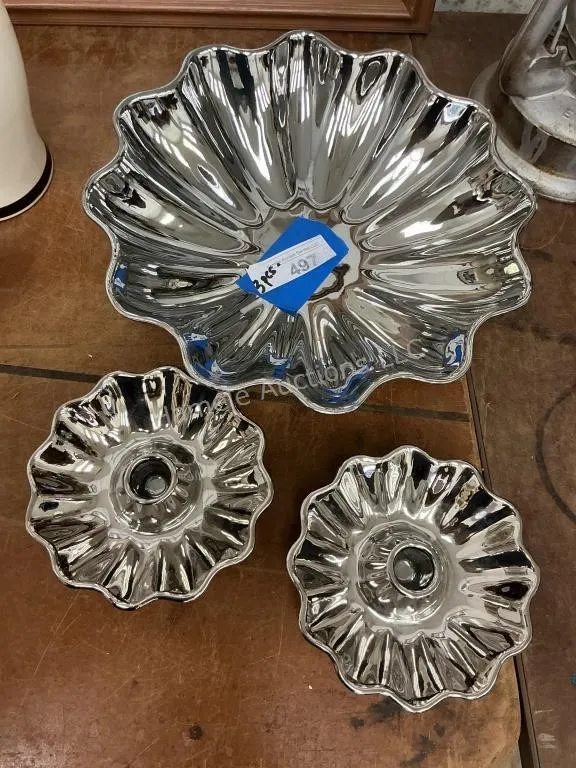Royal Haeger Bowl & Candleholders