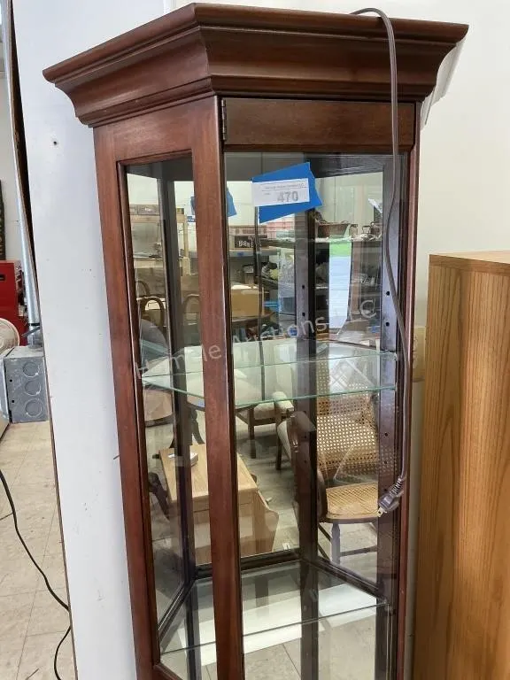Display Cabinet - Approx 71 x 19 x 8"