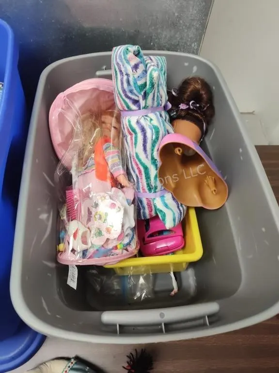 Tote of toys