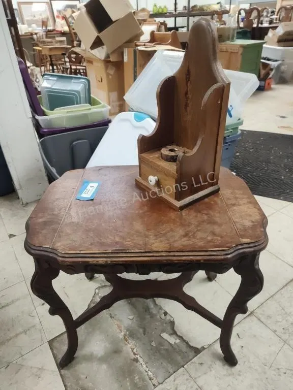 Side table and candle holder