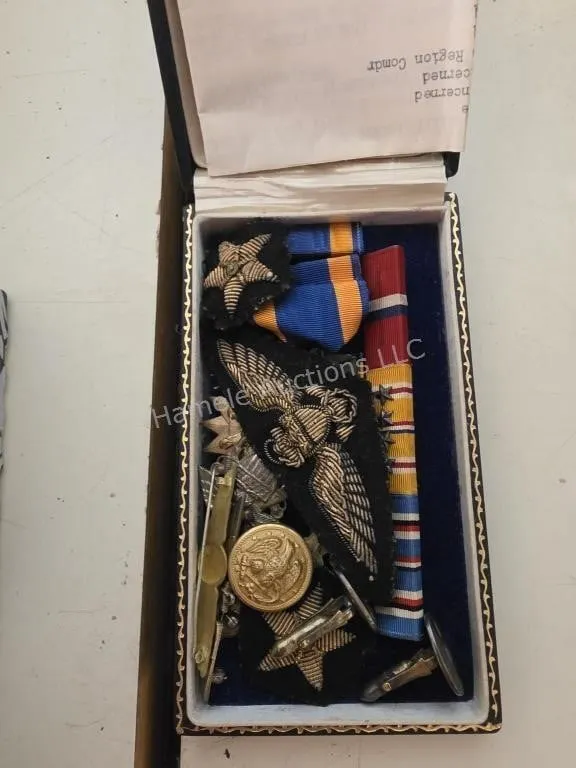 Military ribbons and medals