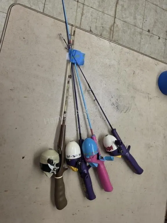 4 kids fishing rod and reels