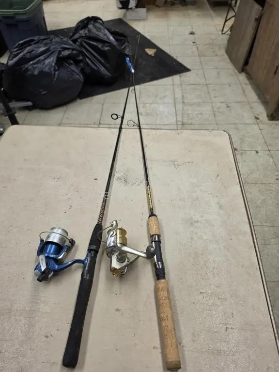 2 rod and Reels.