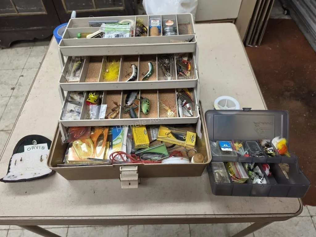 Tackle bix with assorted Lures