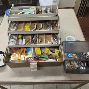 Tackle bix with assorted Lures